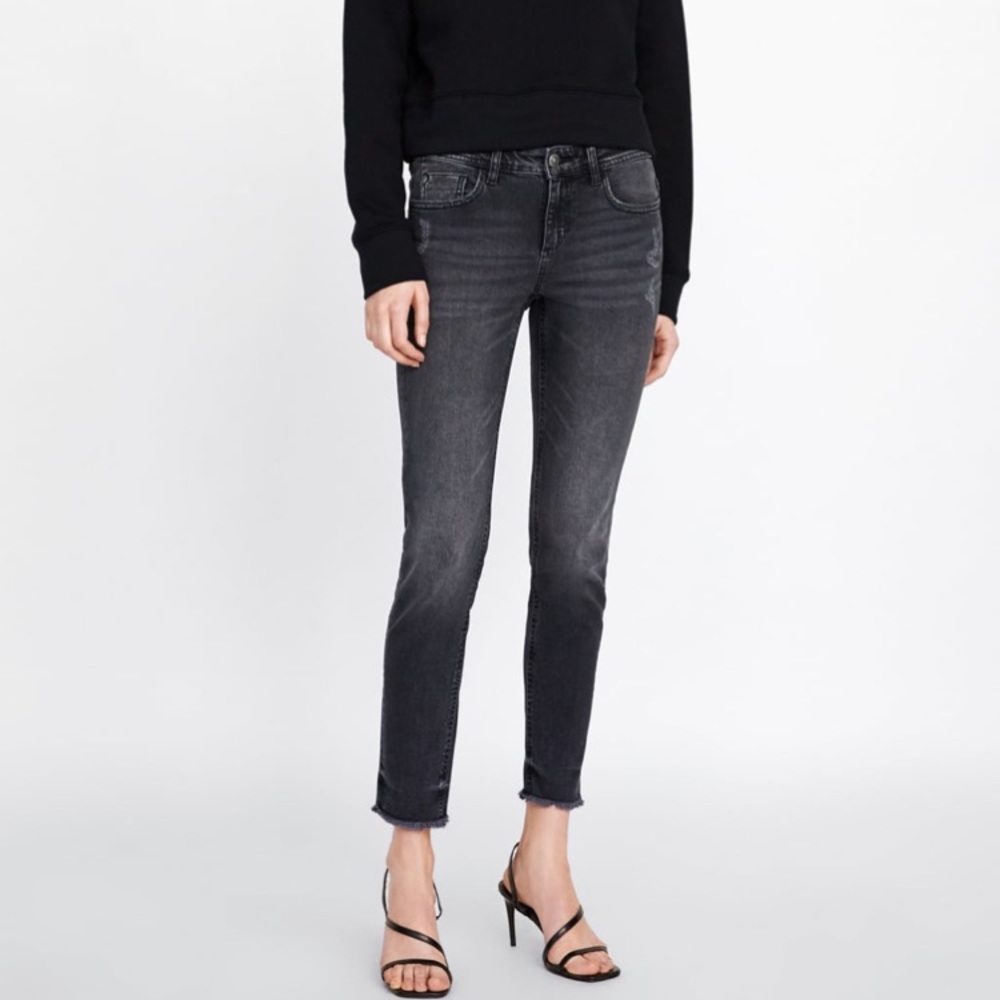 ZARA Basic Z1975 DENIM - black/grey